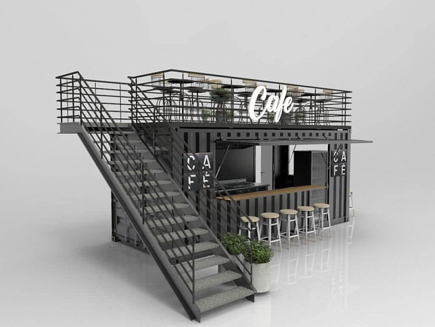 Кафе из 20 футового контейнера